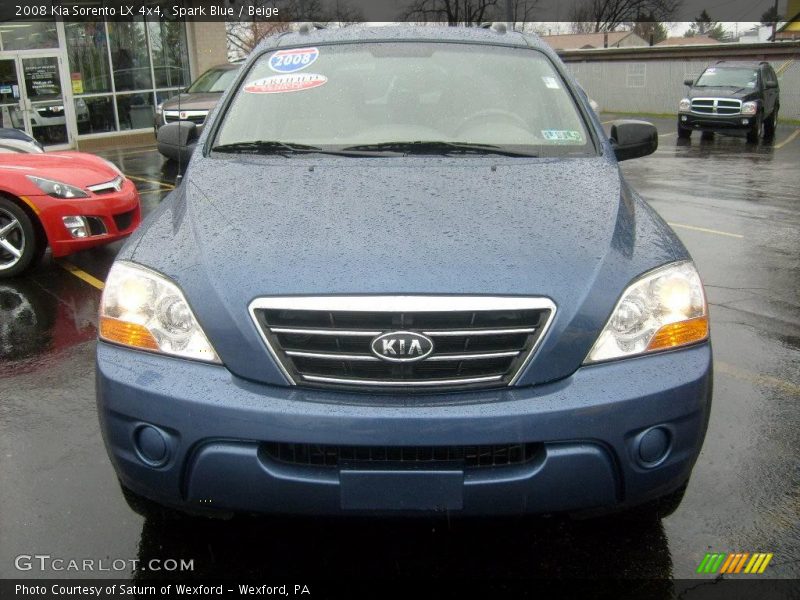 Spark Blue / Beige 2008 Kia Sorento LX 4x4