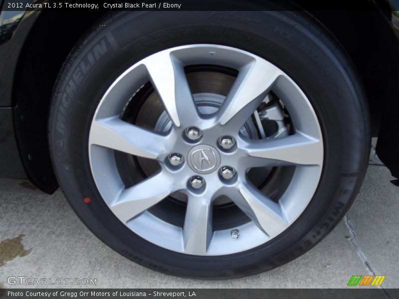 Crystal Black Pearl / Ebony 2012 Acura TL 3.5 Technology