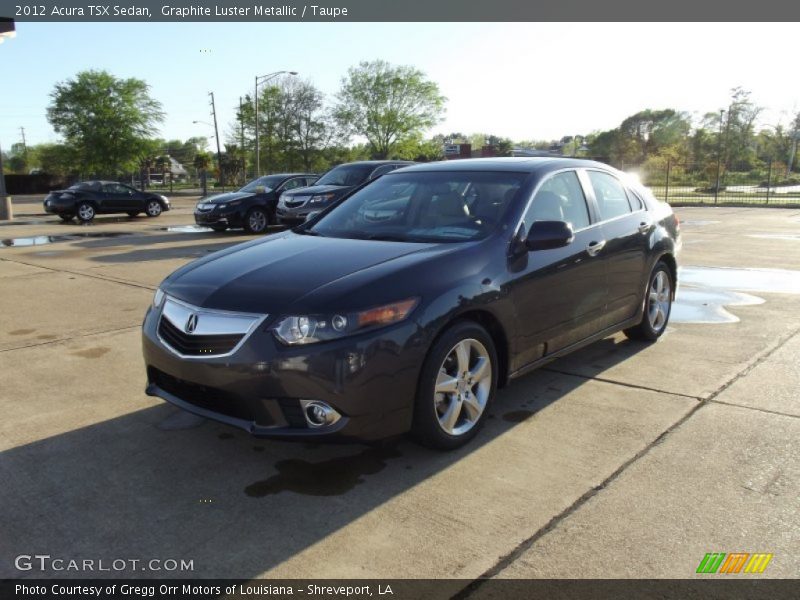 Graphite Luster Metallic / Taupe 2012 Acura TSX Sedan