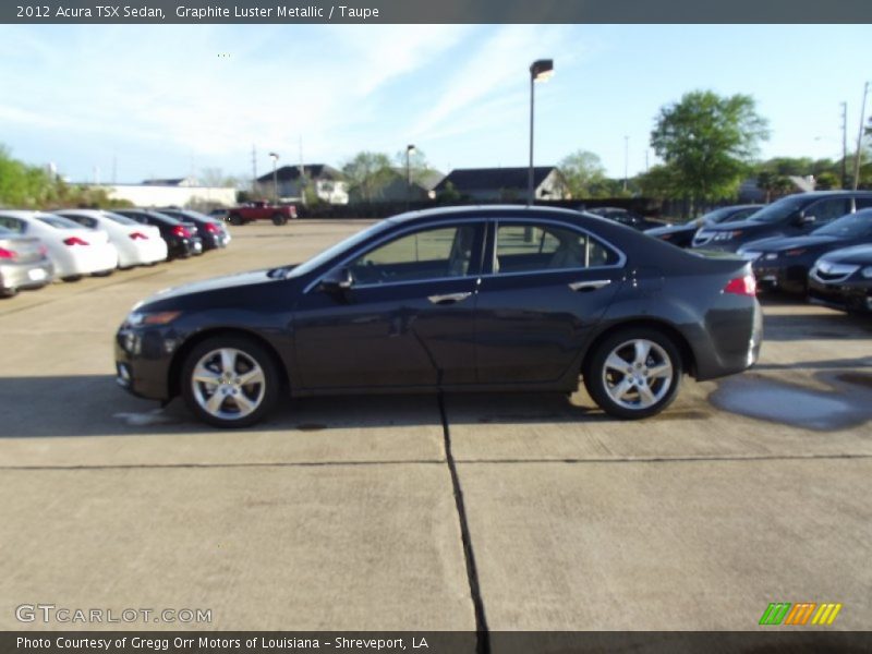 Graphite Luster Metallic / Taupe 2012 Acura TSX Sedan