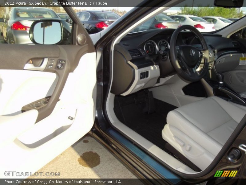 Graphite Luster Metallic / Taupe 2012 Acura TSX Sedan