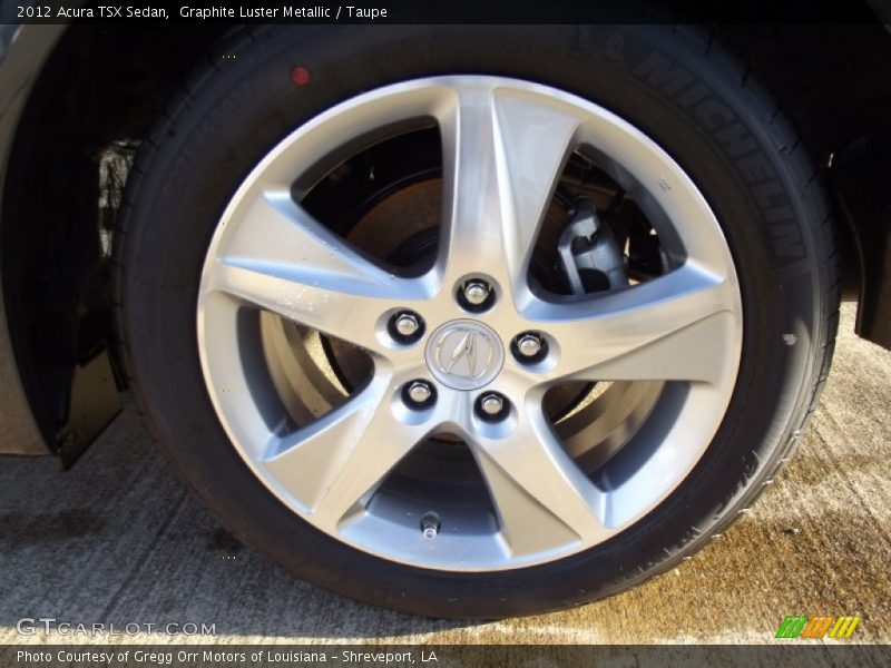 Graphite Luster Metallic / Taupe 2012 Acura TSX Sedan