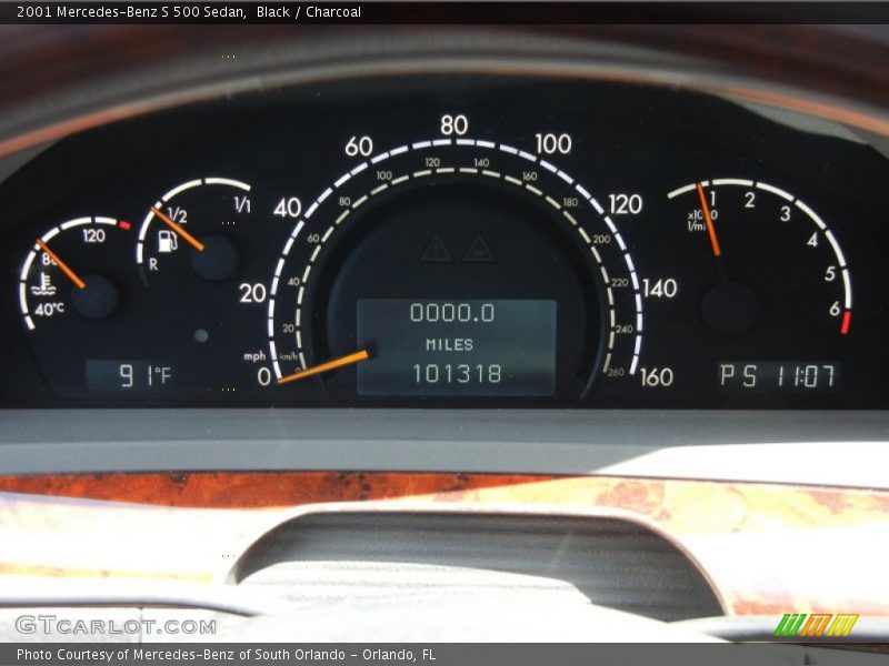 Black / Charcoal 2001 Mercedes-Benz S 500 Sedan