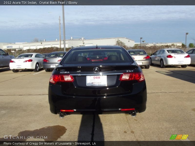 Crystal Black Pearl / Ebony 2012 Acura TSX Sedan