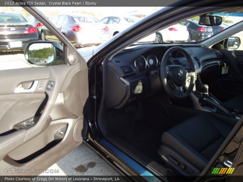 Crystal Black Pearl / Ebony 2012 Acura TSX Sedan