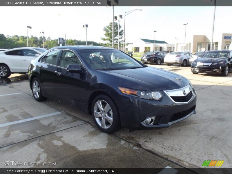 Graphite Luster Metallic / Taupe 2012 Acura TSX Sedan