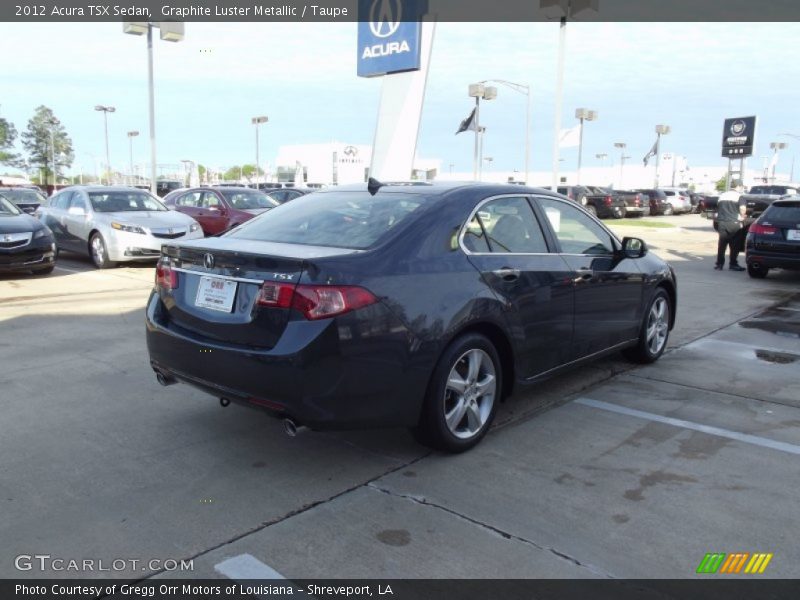 Graphite Luster Metallic / Taupe 2012 Acura TSX Sedan