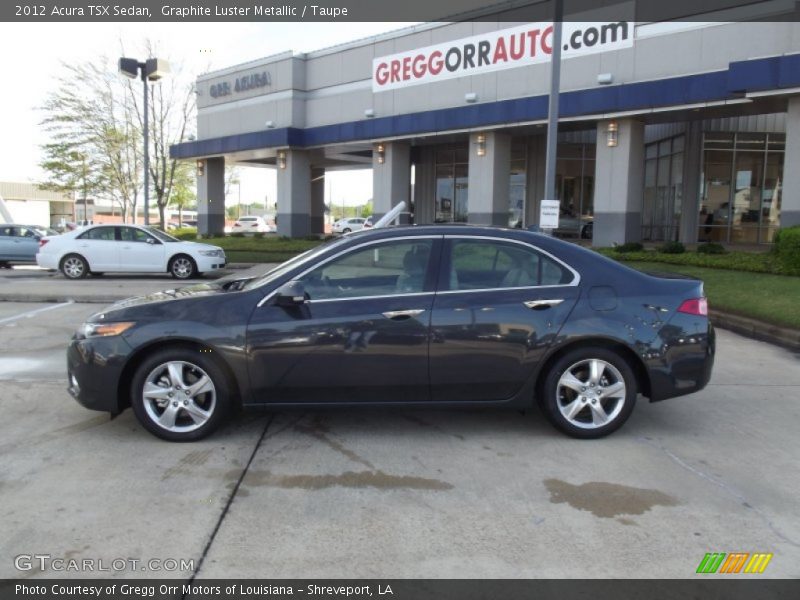 Graphite Luster Metallic / Taupe 2012 Acura TSX Sedan