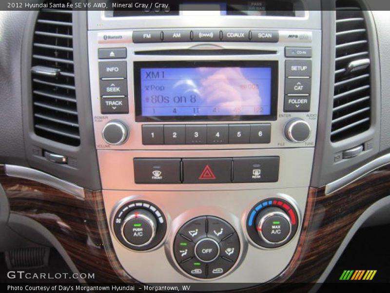 Mineral Gray / Gray 2012 Hyundai Santa Fe SE V6 AWD