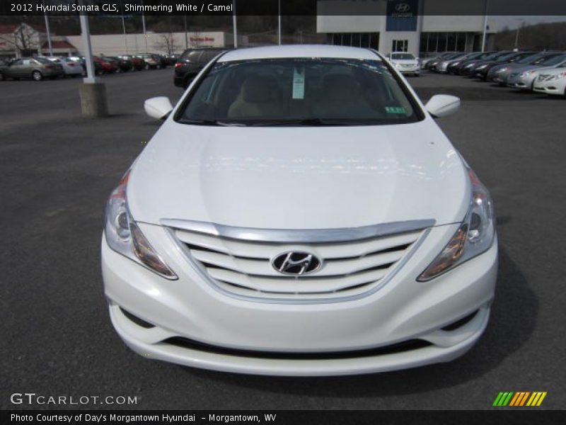 Shimmering White / Camel 2012 Hyundai Sonata GLS