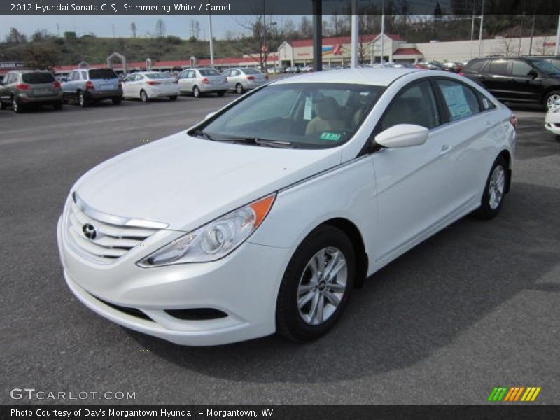 Shimmering White / Camel 2012 Hyundai Sonata GLS