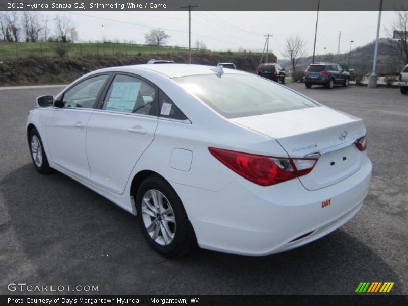Shimmering White / Camel 2012 Hyundai Sonata GLS