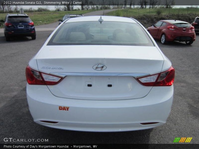 Shimmering White / Camel 2012 Hyundai Sonata GLS