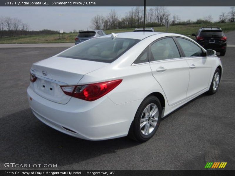 Shimmering White / Camel 2012 Hyundai Sonata GLS