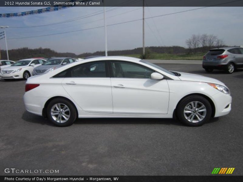Shimmering White / Camel 2012 Hyundai Sonata GLS