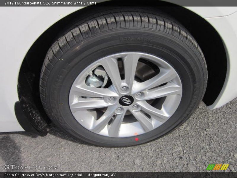 Shimmering White / Camel 2012 Hyundai Sonata GLS