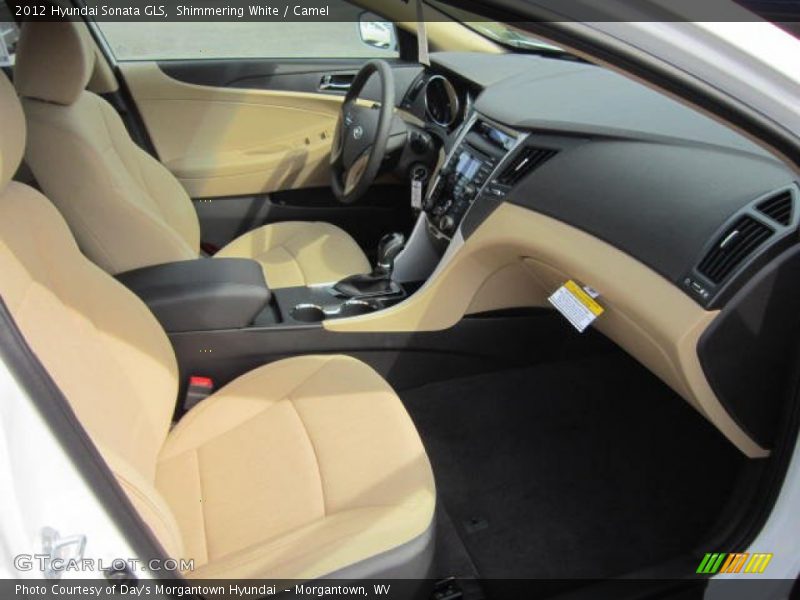 Shimmering White / Camel 2012 Hyundai Sonata GLS