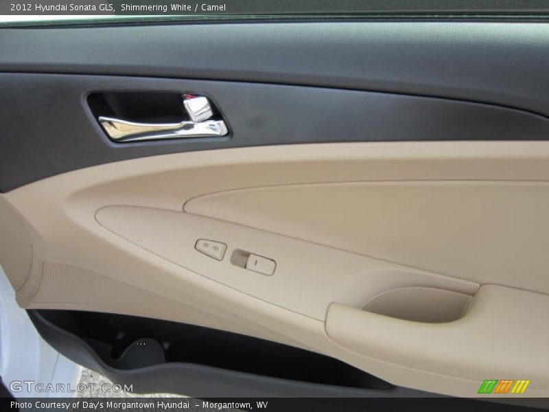 Shimmering White / Camel 2012 Hyundai Sonata GLS