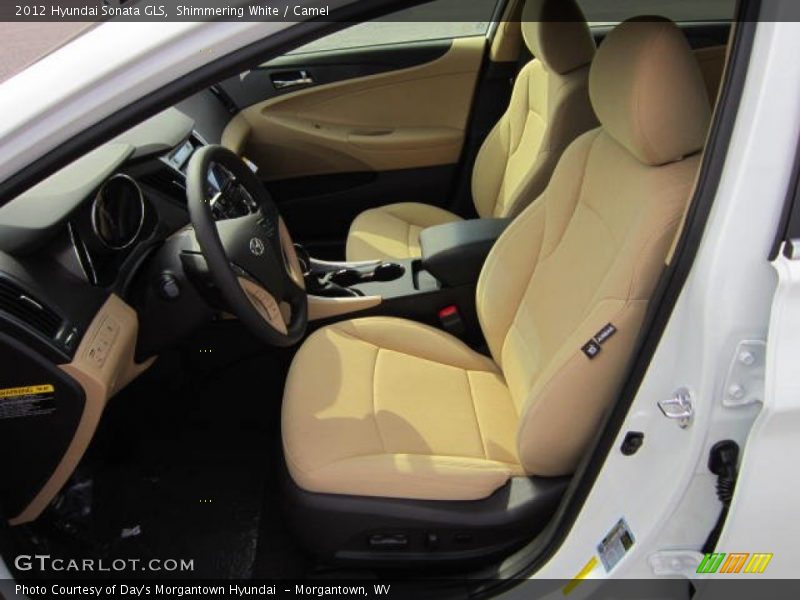 Shimmering White / Camel 2012 Hyundai Sonata GLS