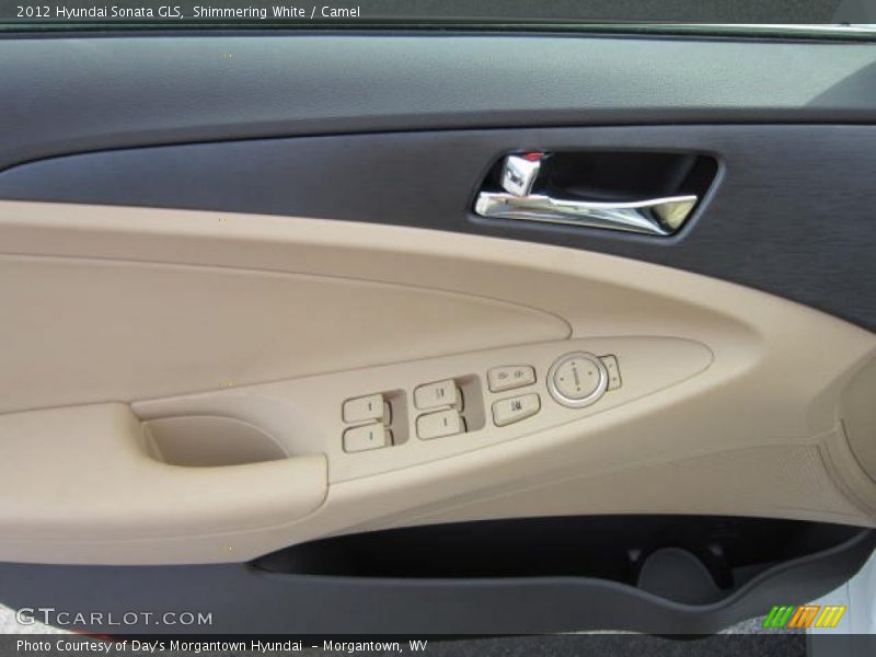 Shimmering White / Camel 2012 Hyundai Sonata GLS