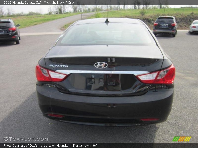 Midnight Black / Gray 2012 Hyundai Sonata GLS