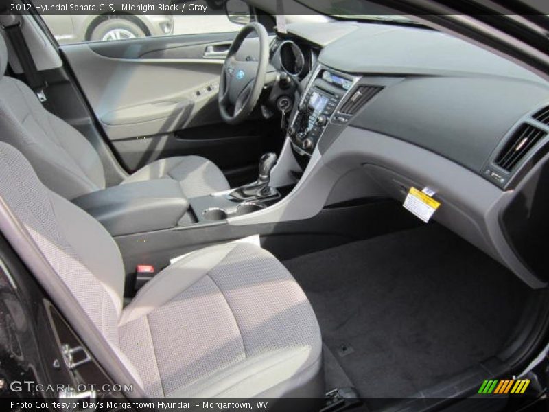 Midnight Black / Gray 2012 Hyundai Sonata GLS