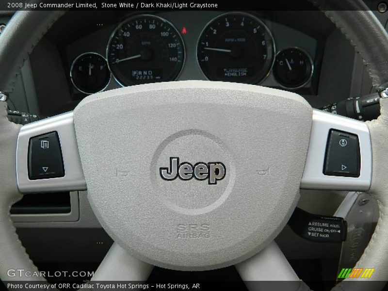 Stone White / Dark Khaki/Light Graystone 2008 Jeep Commander Limited