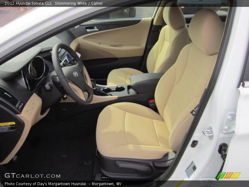 Shimmering White / Camel 2012 Hyundai Sonata GLS