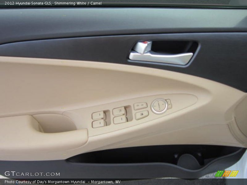 Shimmering White / Camel 2012 Hyundai Sonata GLS