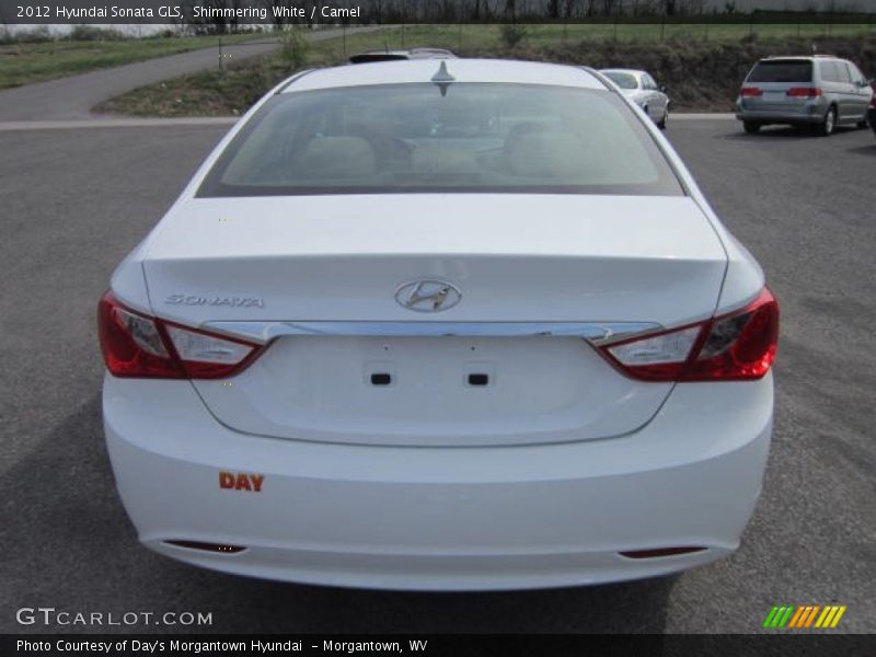 Shimmering White / Camel 2012 Hyundai Sonata GLS