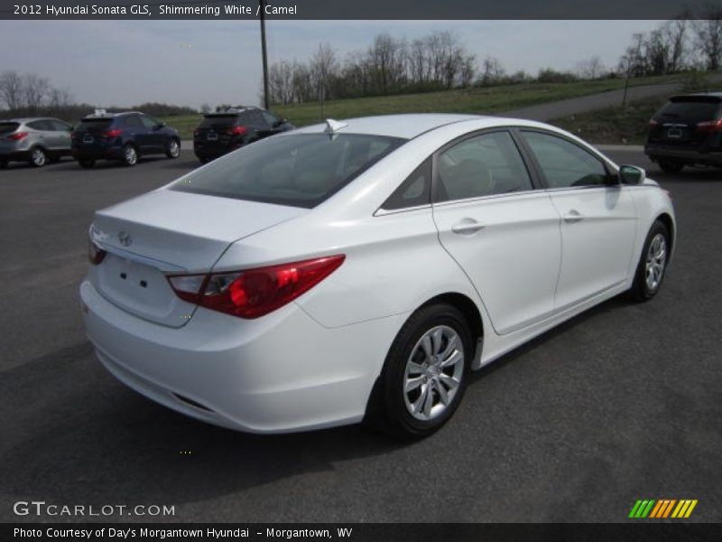 Shimmering White / Camel 2012 Hyundai Sonata GLS