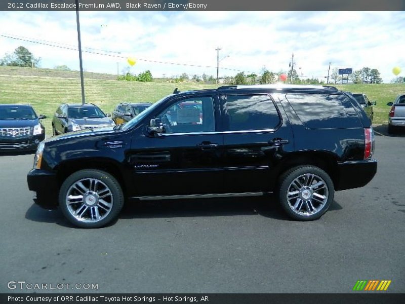 Black Raven / Ebony/Ebony 2012 Cadillac Escalade Premium AWD