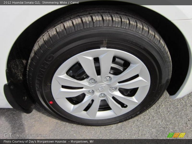 Shimmering White / Camel 2012 Hyundai Sonata GLS