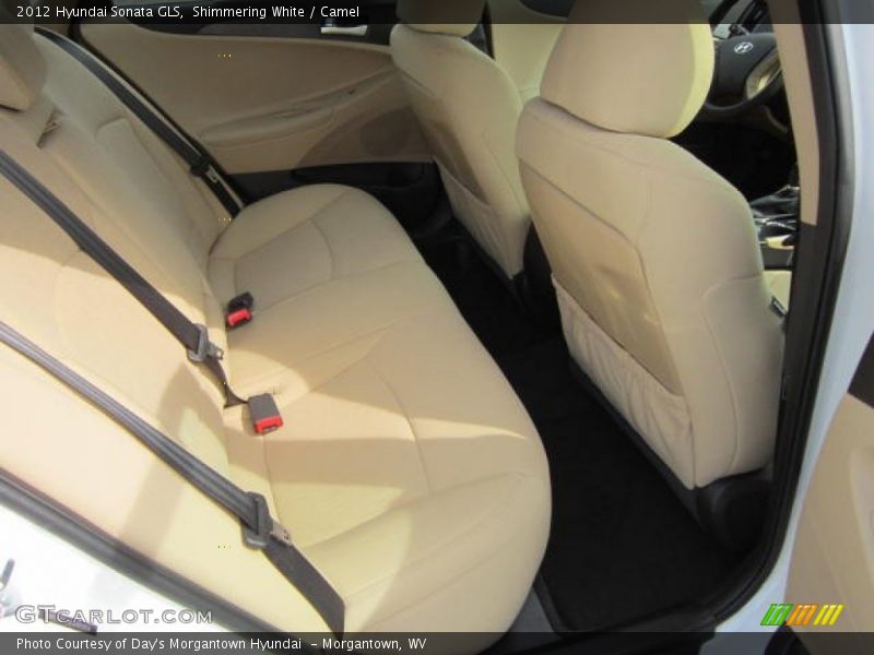Shimmering White / Camel 2012 Hyundai Sonata GLS
