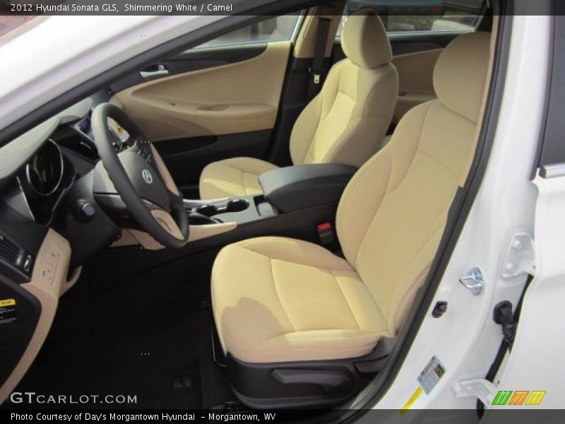Shimmering White / Camel 2012 Hyundai Sonata GLS