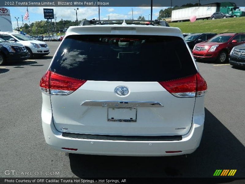 Blizzard White Pearl / Bisque 2012 Toyota Sienna Limited
