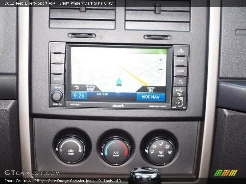 Bright White / Dark Slate Gray 2012 Jeep Liberty Sport 4x4