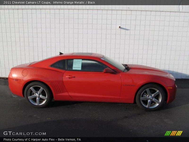 Inferno Orange Metallic / Black 2011 Chevrolet Camaro LT Coupe