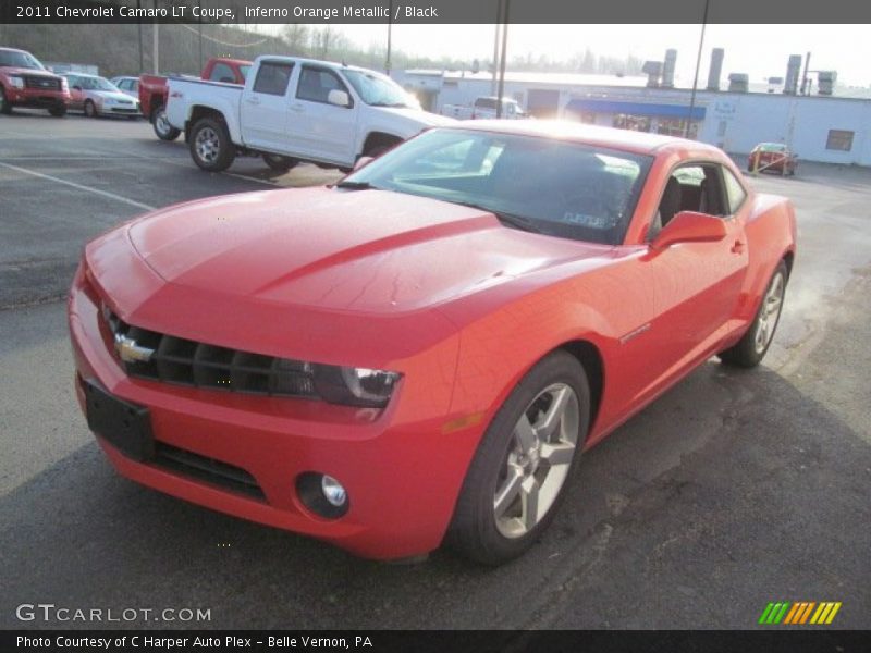 Inferno Orange Metallic / Black 2011 Chevrolet Camaro LT Coupe