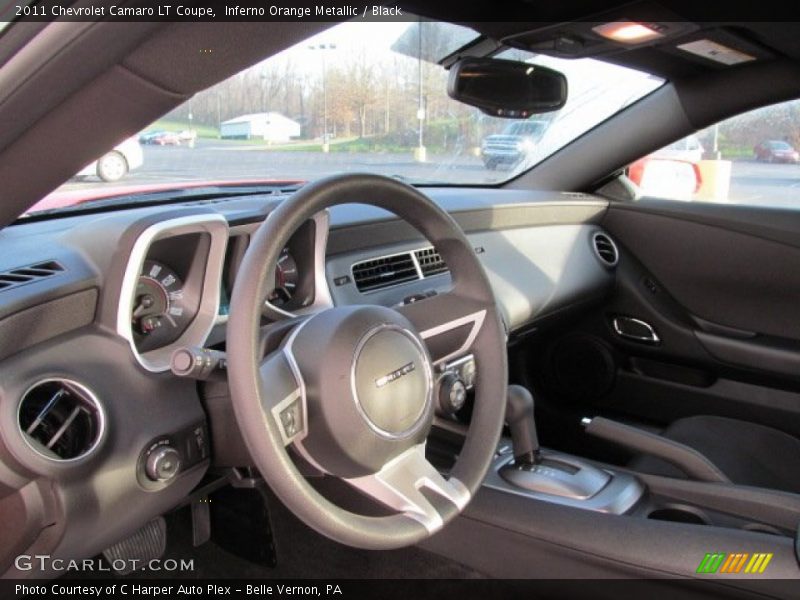 Inferno Orange Metallic / Black 2011 Chevrolet Camaro LT Coupe
