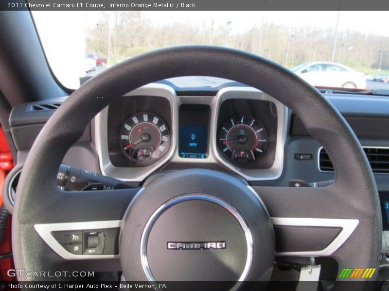 Inferno Orange Metallic / Black 2011 Chevrolet Camaro LT Coupe