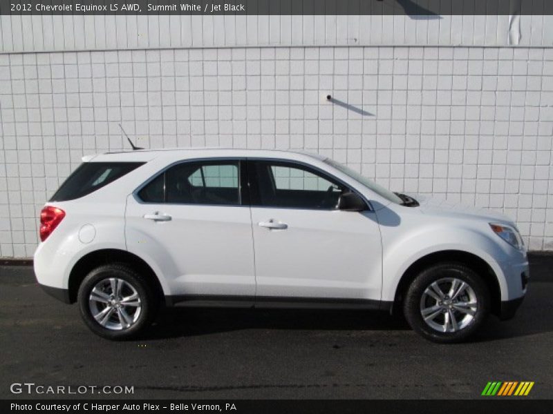 Summit White / Jet Black 2012 Chevrolet Equinox LS AWD