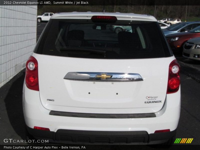 Summit White / Jet Black 2012 Chevrolet Equinox LS AWD