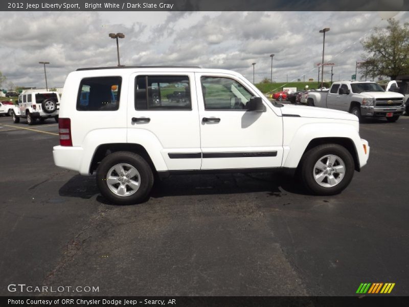 Bright White / Dark Slate Gray 2012 Jeep Liberty Sport