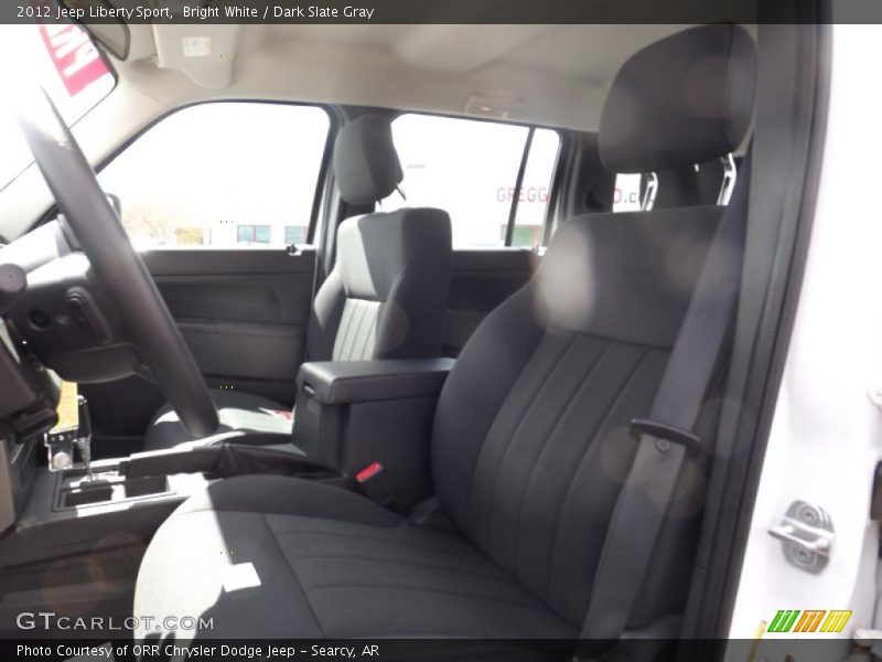 Bright White / Dark Slate Gray 2012 Jeep Liberty Sport