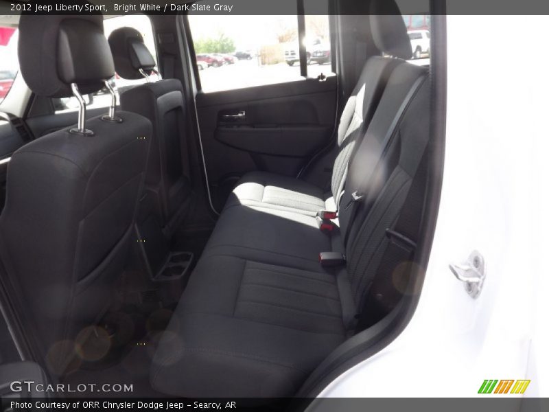 Bright White / Dark Slate Gray 2012 Jeep Liberty Sport