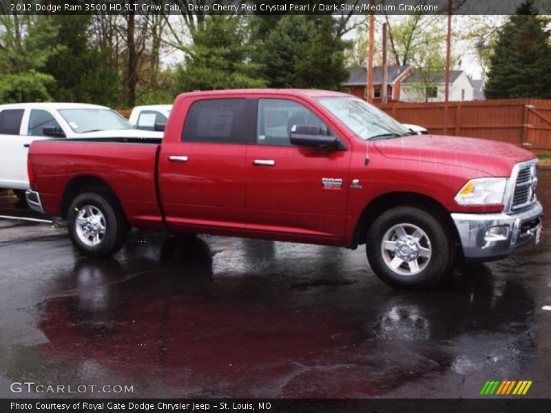 Deep Cherry Red Crystal Pearl / Dark Slate/Medium Graystone 2012 Dodge Ram 3500 HD SLT Crew Cab