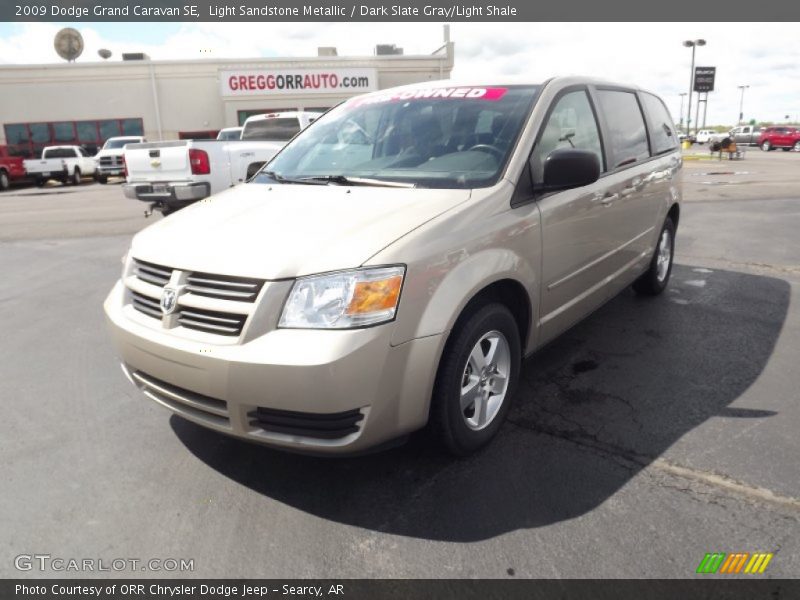 Light Sandstone Metallic / Dark Slate Gray/Light Shale 2009 Dodge Grand Caravan SE