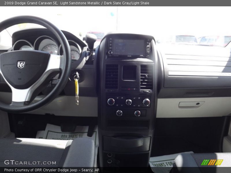 Light Sandstone Metallic / Dark Slate Gray/Light Shale 2009 Dodge Grand Caravan SE