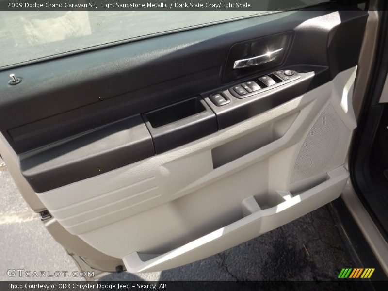 Light Sandstone Metallic / Dark Slate Gray/Light Shale 2009 Dodge Grand Caravan SE
